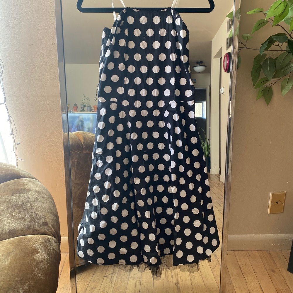 Black and white polka dot dress!!!
